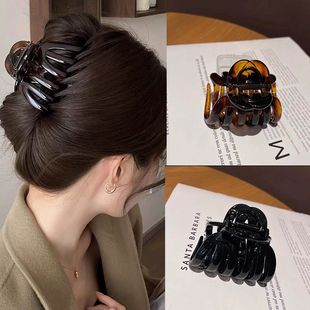 鲨鱼夹高颜值盘发夹抓夹 法式 中少发量bi眼入 章小蕙发夹Paris同款