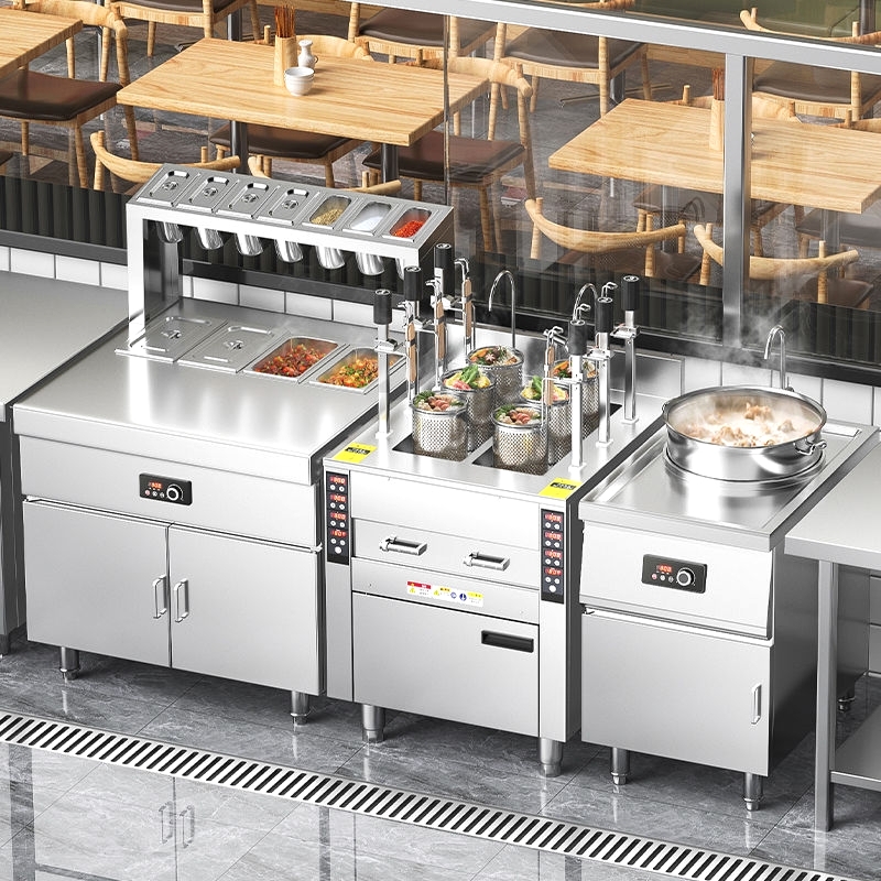 驰能定时煮面炉商用智能全自动升降多功能电热麻辣烫汤面炉煮面机