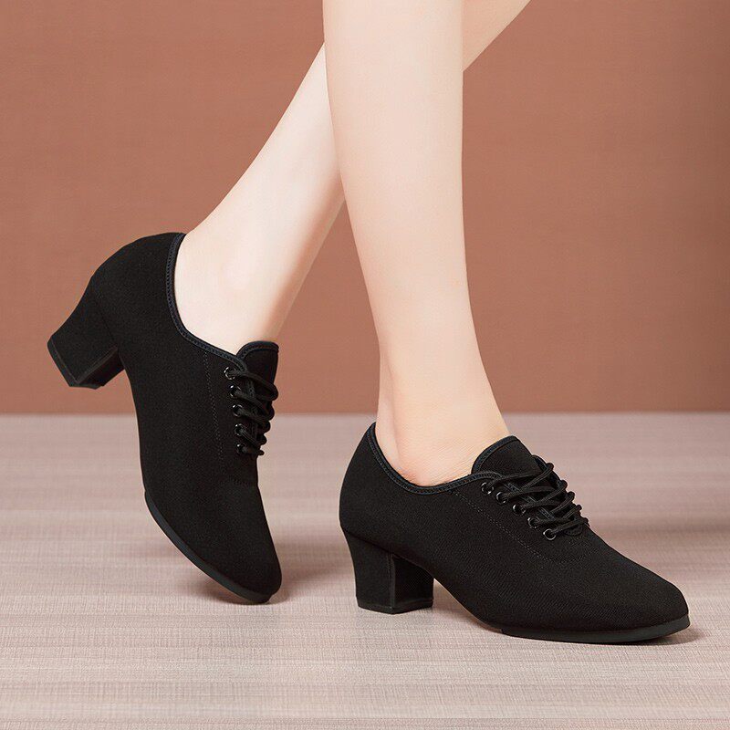 全新升级款牛津布形体鞋舞蹈练功鞋女子优雅礼仪培训鞋软底舞蹈鞋