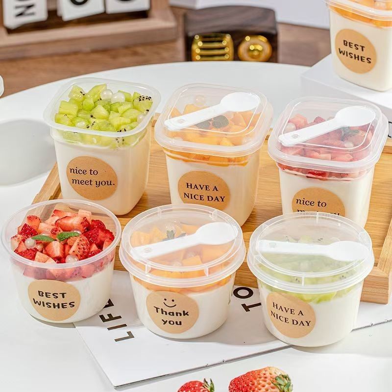 双皮奶杯子布丁专用杯带盖一次性甜品果冻奶冻冻盒打包酸奶杯塑料,收纳整理,食物收纳盒,淘宝优惠券,粉丝福利购,淘宝优惠卷