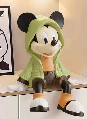新款30CM坐姿米奇摆件客厅入户玄关桌面家居礼物创意电视柜装饰品