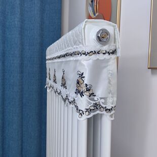 沙发两侧扶手盖巾家用暖气片防尘罩新款刺绣蕾丝简约布艺遮挡装饰