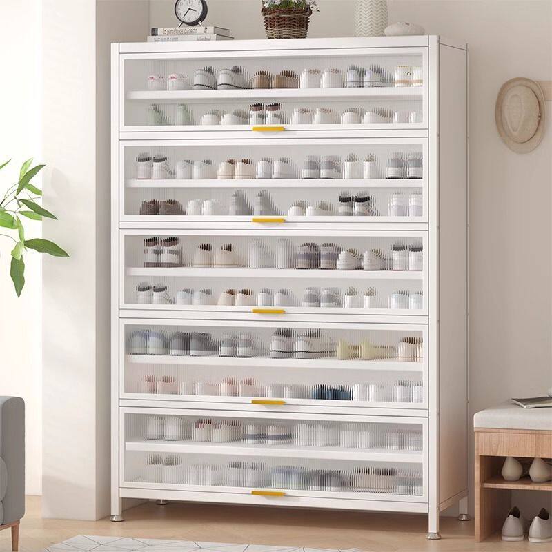 多层2025爆款钢制鞋柜入户门不锈钢鞋柜室外巨厚家用透气耐用鞋架