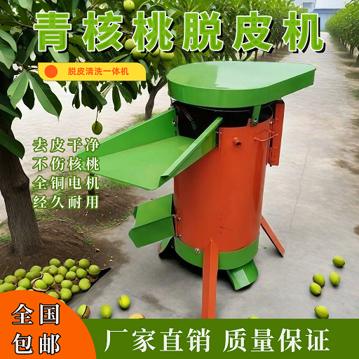 家用小型青皮核桃去皮机全自动酸枣山杏山桃毛桃樱桃紫金鼠剥皮机