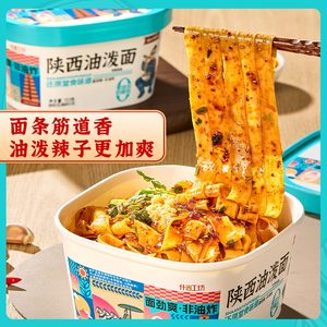 歧山天缘非油炸面食组合片片面油泼面臊子面免煮方便上班族宵夜