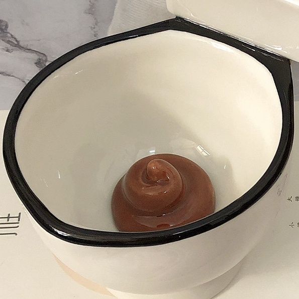 搞怪恶搞马桶水杯带盖沙雕陶瓷马克杯愚人节男生送女朋友生日礼物