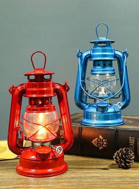 乔迁新居进火灯手提老式马灯老款煤油灯复古露营灯防风帐篷灯