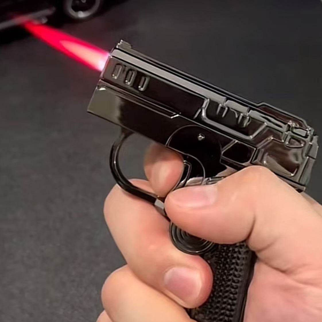 罕见火机多功能折叠双形态解压陀螺打火机创意变形防风个性红焰创