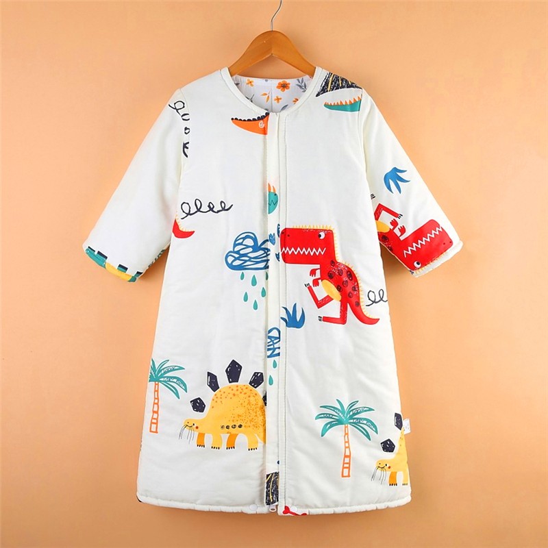 儿童睡袋婴儿宝宝防踢被睡袋秋冬季纯棉厚款保暖长袖四季通用睡袍