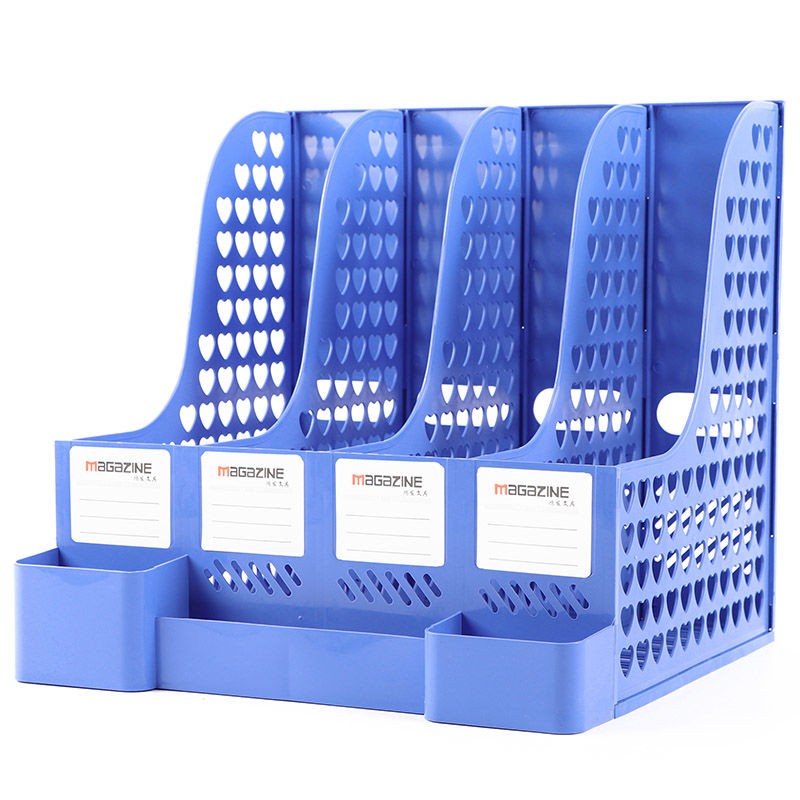 加厚文件架文件框收纳盒资料架桌面文件栏办公用品书立架文件夹