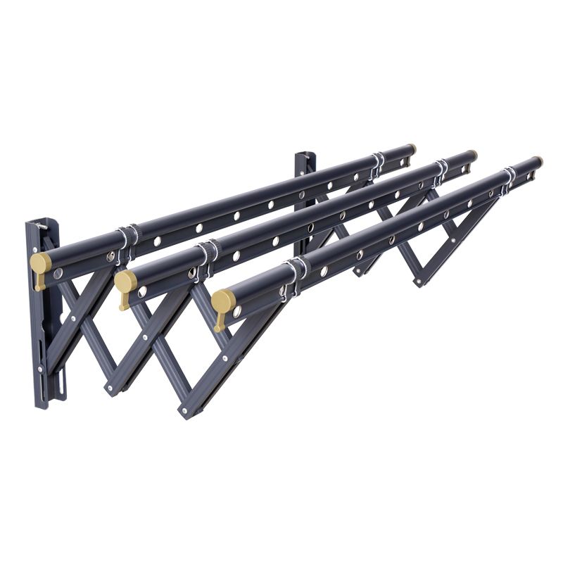 阳台窗外伸缩晾衣架户外推拉晒衣架折叠晾衣杆室外凉衣架晒被架