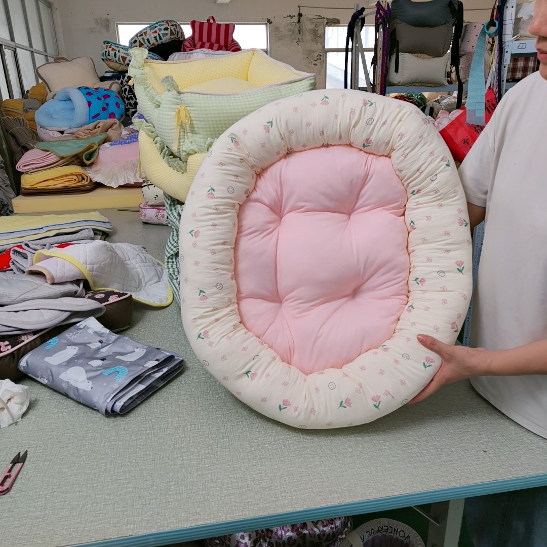 冷感宠物窝猫窝狗窝夏季专用舒适加厚床垫猫狗用品椭圆形