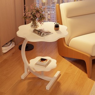 小圆桌床头柜卧室小桌子出租房专用茶几客厅床边桌边几沙发侧边柜