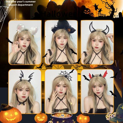 Halloweenpumpkinheadband hair accessories props万圣节发饰 ﻿