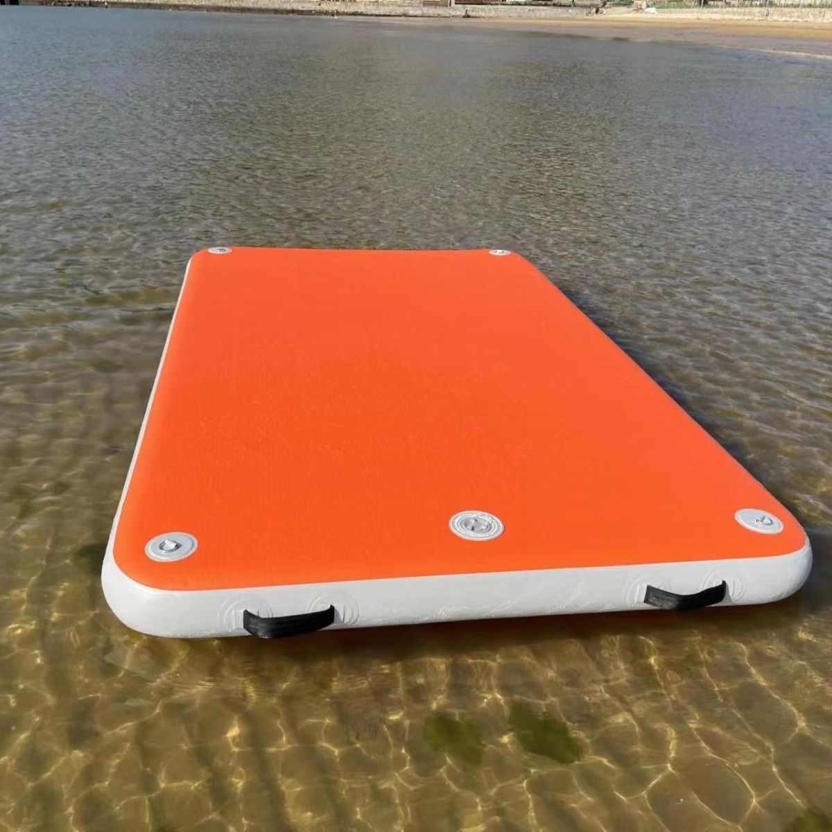 钓鱼浮台水上浮台拉丝布钓鱼浮台气垫船充气钓鱼平台充气折叠户外