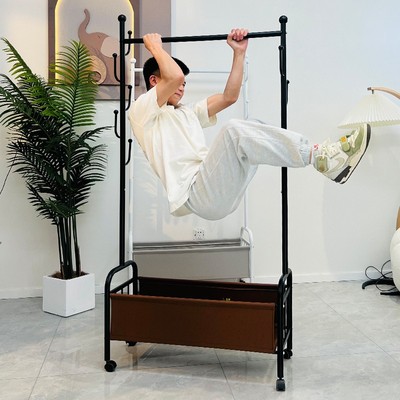 家用挂衣架落地衣帽架客厅可移动衣服架房间阳台立式衣架子晾衣架