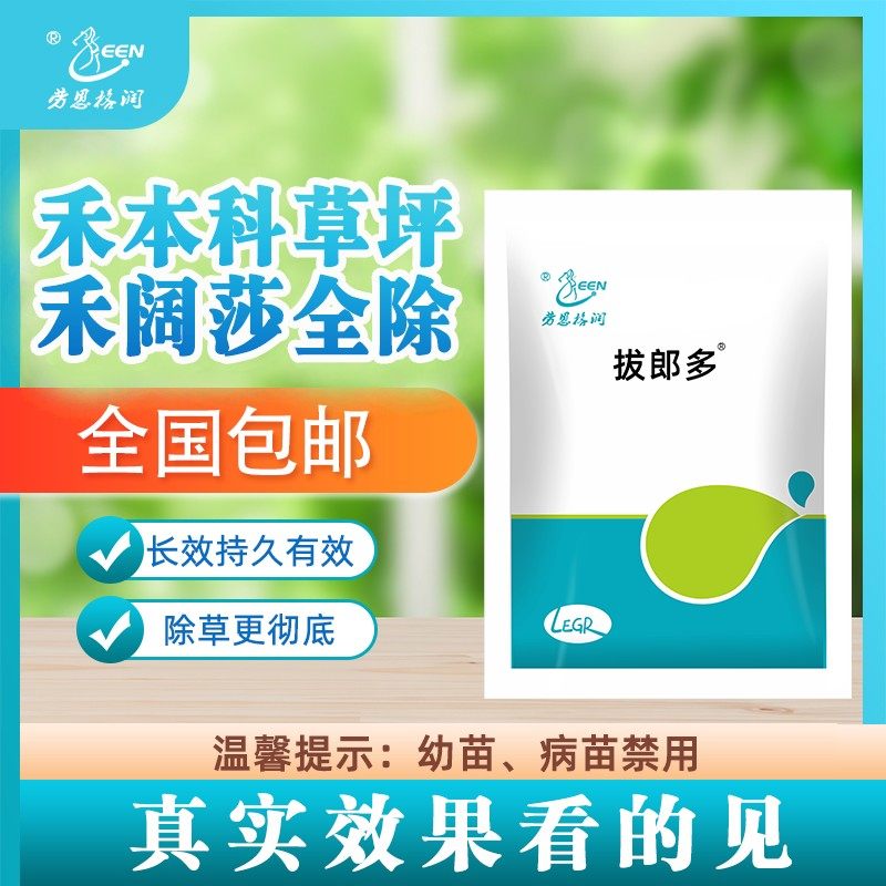 劳恩格润拔朗多禾本科草坪禾阔莎全除除草长效