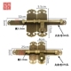 中式 木门锁花园古建庭院大门门闩仿古门扣铜门栓 纯铜加厚插销老式