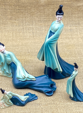 只此青绿摆件新中式轻奢家居客厅酒柜装饰品摆设乔迁礼物玄关禅意