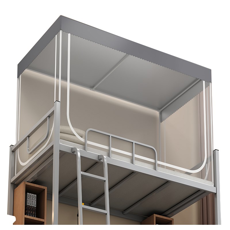 大学生寝室床宿舍床帘强遮光一体式蚊帐加高伸缩上下铺通用防尘蚊