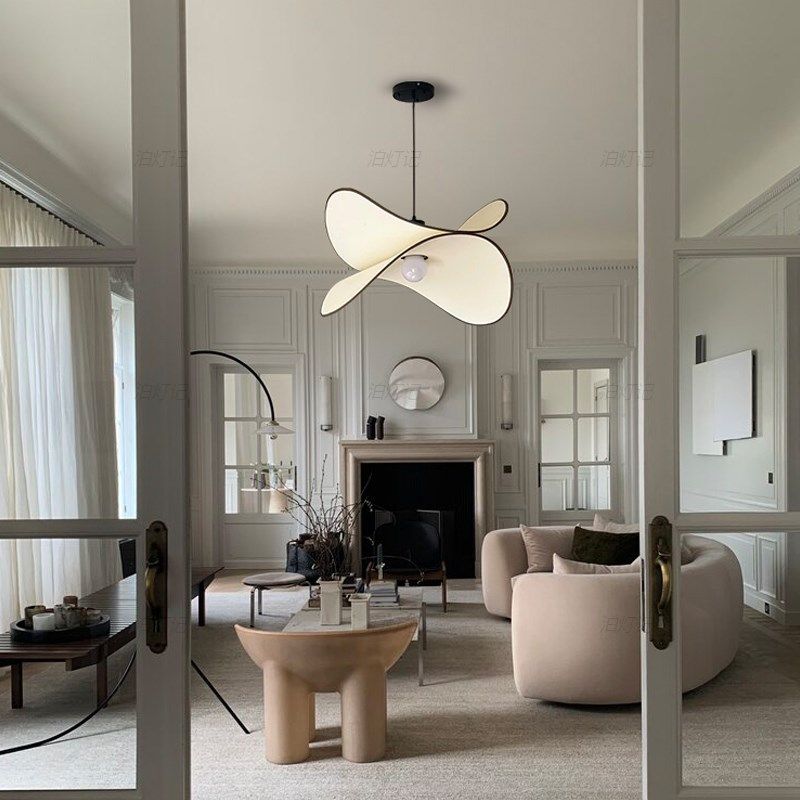 法式中古风艺术复古吊灯卧室餐厅吧台书房创意诧寂风布艺薯片灯具,家装灯饰光源,餐厅吊灯,淘宝优惠券,粉丝福利购,淘宝优惠卷