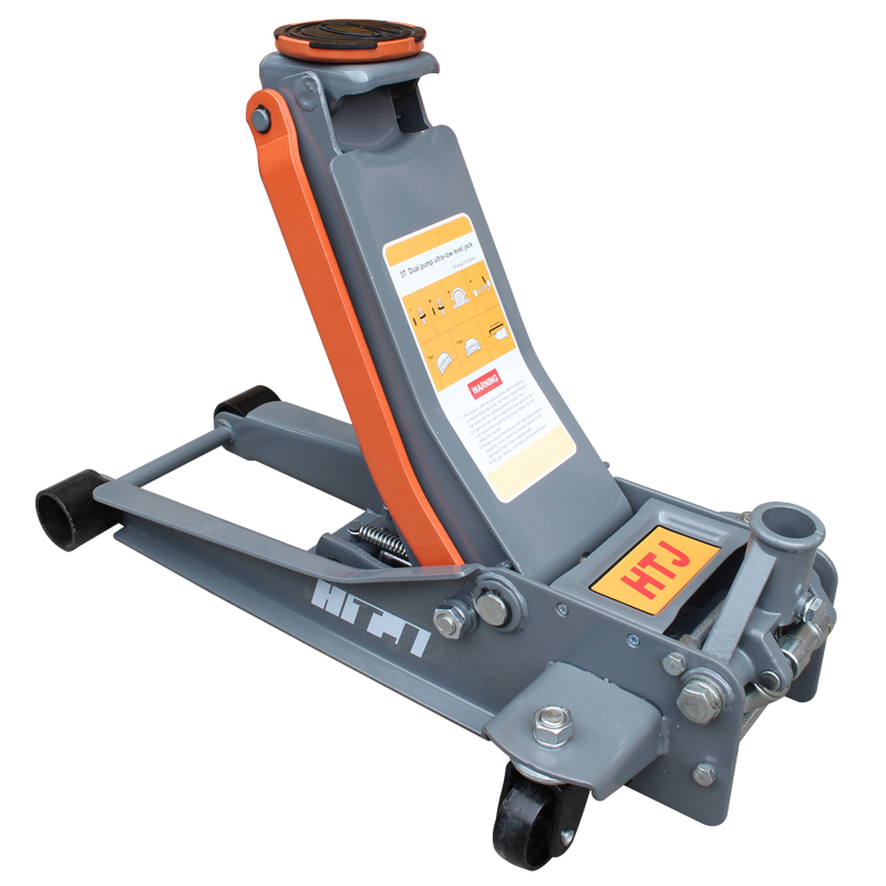 超厚加长卧式千斤顶 超低位千斤顶 3T加厚 修理厂液压双泵千斤顶