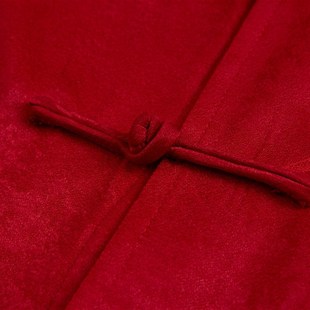 中老年男唐装棉衣长袖秋冬上衣中国风老人生日红色春秋爸爸装外套