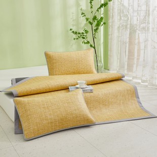 a类加厚印尼藤席凉席三件套定制家用全棉芯线透气网底夏季 凉席子