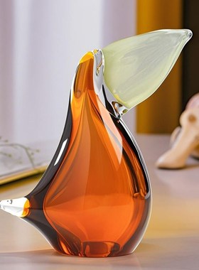 简约现代客厅桌面摆件创意艺术轻奢E高级感玻璃酒柜玄关琉璃装饰