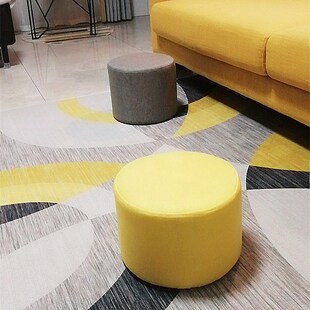 北欧矮凳 圆凳时尚简约小凳子创意沙发凳脚凳布艺玄关客厅坐墩