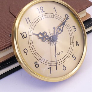 高档陶瓷座钟配件镶嵌式金属钟头扫秒静音太阳机T芯落地插入式钟