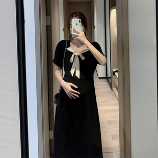 2021新款孕妇夏装连衣裙春秋款孕妇裙H子夏季网红孕妇装夏套装薄