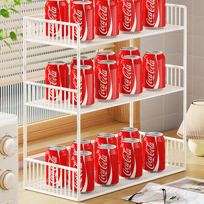 杯架杯子收纳架客厅办公室桌面多功能茶具水杯置物架铁质多层杯架