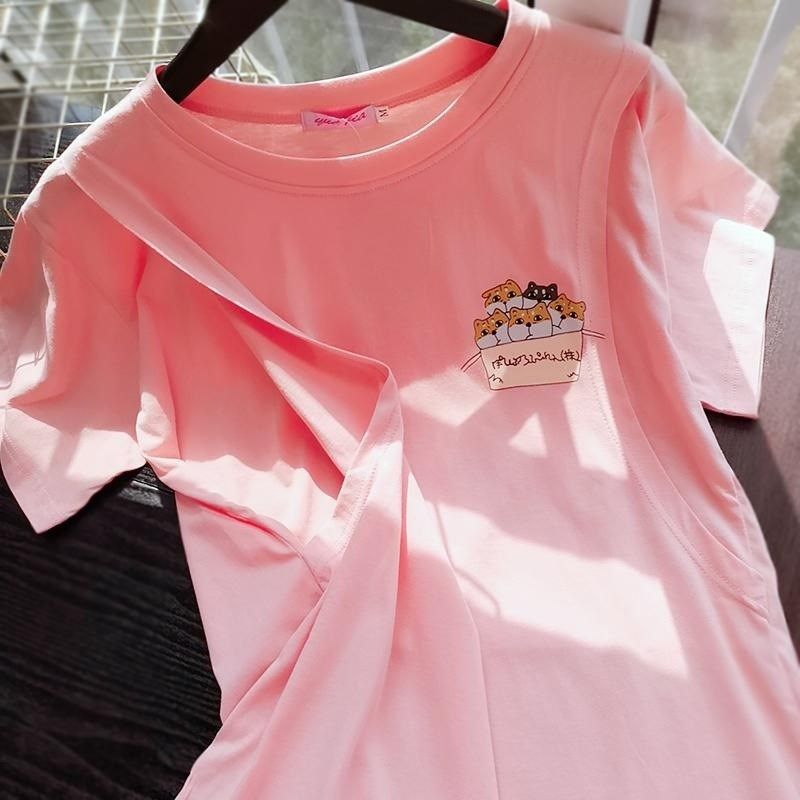 哺乳衣夏季打底衫喂奶衣T恤潮妈C产后母乳哺育服上衣可外穿小清新