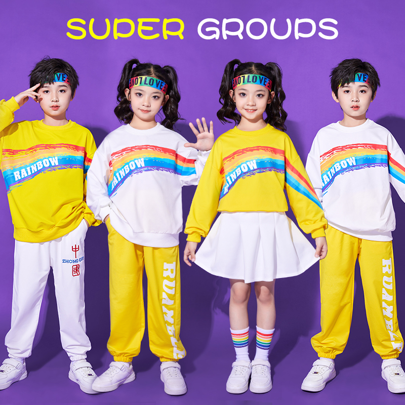 儿童啦啦队演出服小学生运动会开幕式班服校服合唱拉拉操表演服装