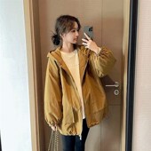 潮妈穿搭开 复古流行风爆款 美拉德保暖棉衣h孕妇装 风衣外套秋冬季