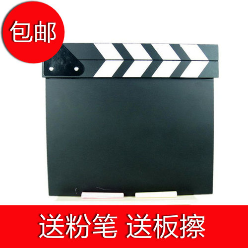 场记板无字创意场记板 木质没字 空白导演打板 QDIY创意摆件道具