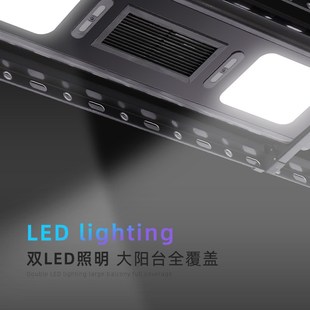 智能声控电动晾衣架遥控自u动升降阳台伸缩晒衣杆烘干照Z明家用凉