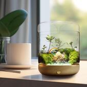 丘辰青苔藓微景观生态瓶办公室内绿植桌面小盆栽摆件DIY花卉植物