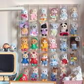 定制森贝尔收纳盒透明亚克力手办盲盒收纳箱玩具娃娃整理盒置物架