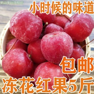 东北冻花红果海棠果 海红果沙果孕妇水果新鲜速冻酸甜多汁5斤包邮