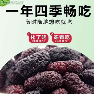 新鲜冷冻桑葚鲜果泡酒酵素果酱孕妇水果桑枣黑桑椹果顺丰冷链