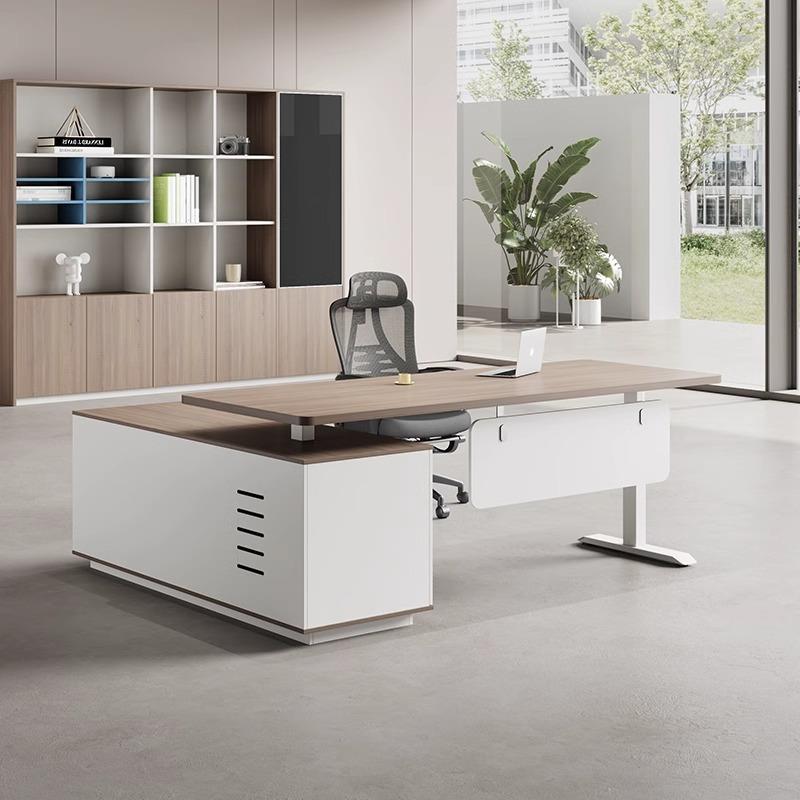 简约现代1.6单人老板办公桌1.8米经理主管桌电动升降桌站立式桌子