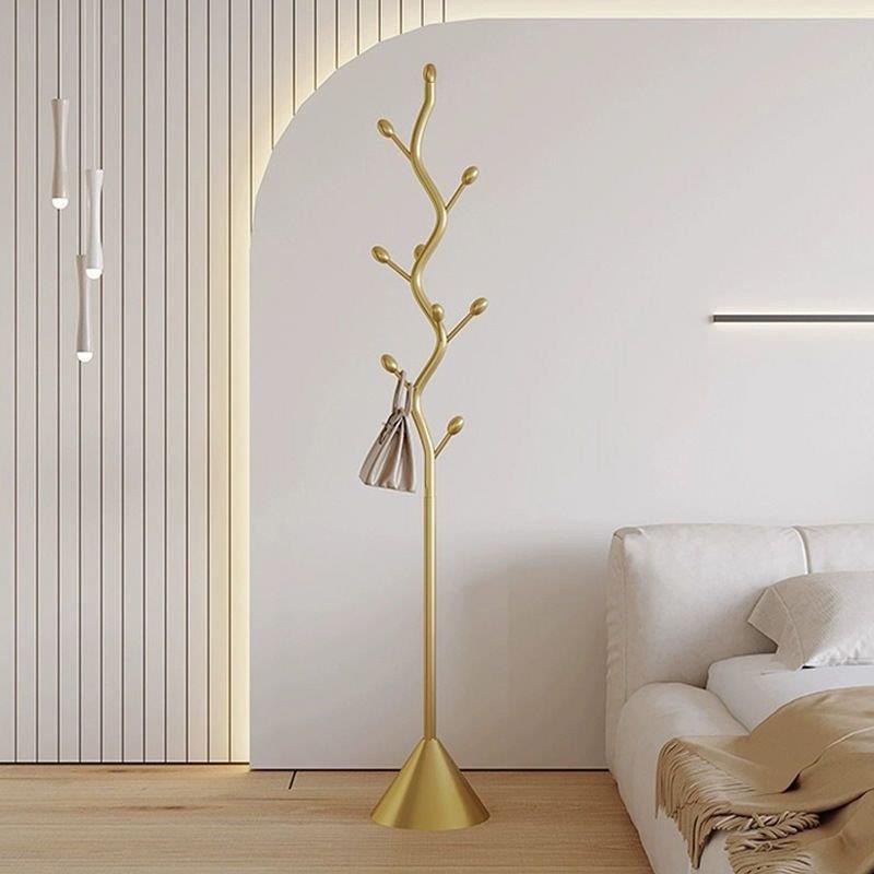 家用落地衣帽架空间利用卧室神器意式立式轻奢室内客厅挂衣架