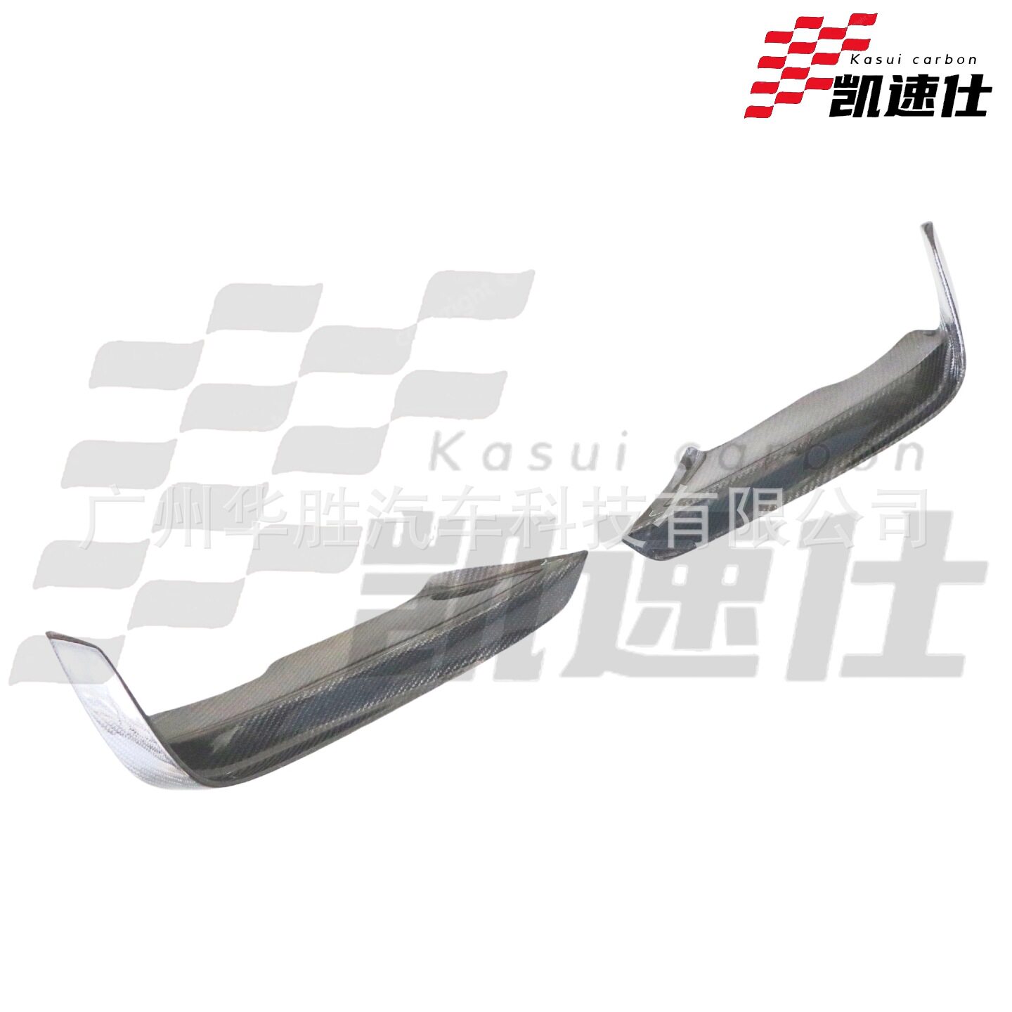 适用宝马3系F30/F35碳纤维雾灯框风刀改装前杠碳纤维雾灯风刀
