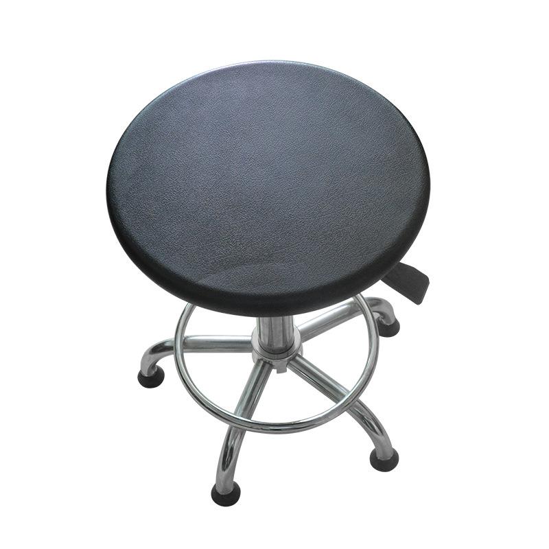 防静电小靠背圆凳实验室圆凳PU防静电凳子车间升降工作椅子