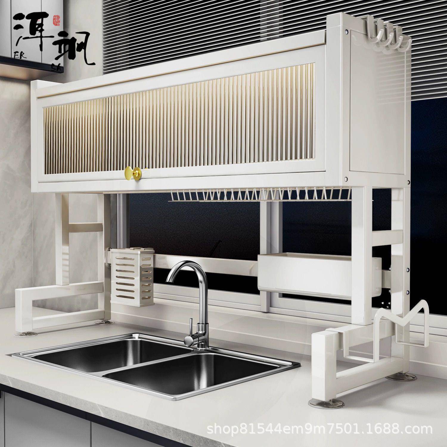 厨房水槽置物架台面碗盘收纳架多功能洗碗架水池上放碗碟架沥水架