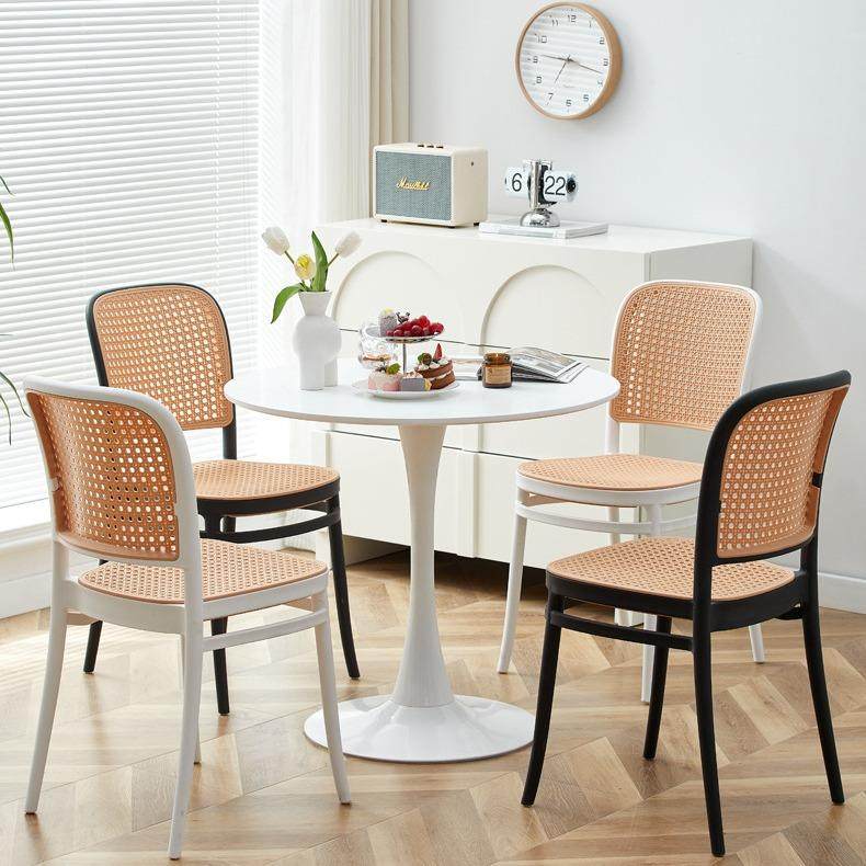 北欧藤编塑料椅子家用户外可叠放餐椅中古仿实木靠背椅书桌电脑椅,鲜花速递/花卉仿真/绿植园艺,割草机/草坪机,淘宝优惠券,粉丝福利购,淘宝优惠卷