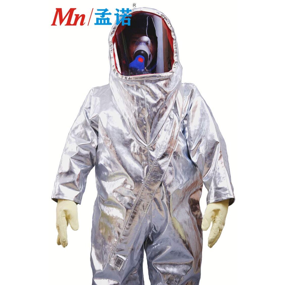 孟诺1000度耐高温工业隔热防化服Mn-gr010铝箔防化双层防护服