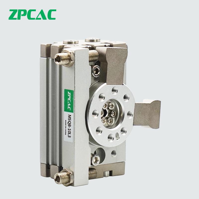 摆台气缸MSQB-10/20/30/50L2L3180度旋转气缸90带缓冲器